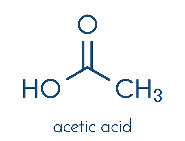 Acetic acid sources, health risks